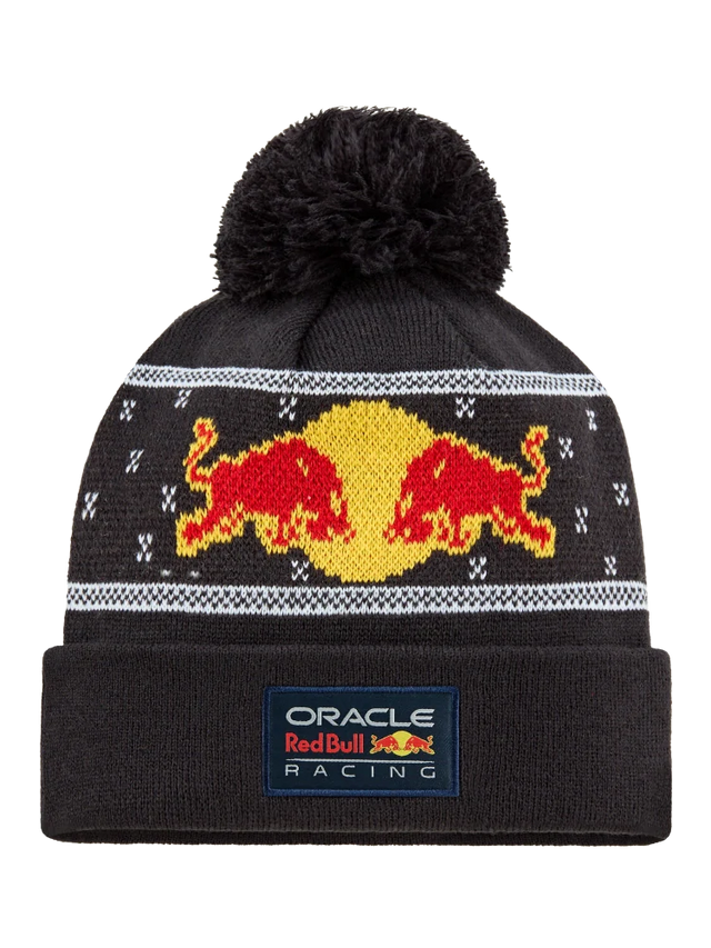 Oracle Red Bull Racing Bobble Beanie with Logo – Christmas Edition
