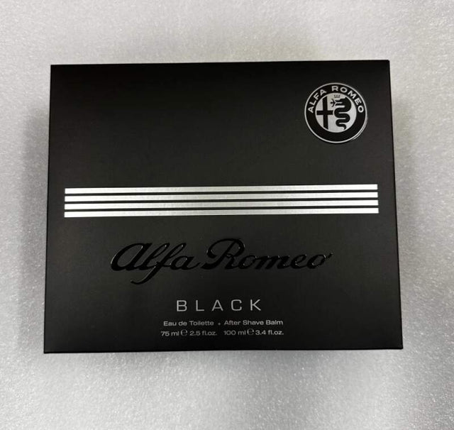 Alfa Romeo Black Eau de Toilette 75 ml + aftershave balm 100 ml gift set