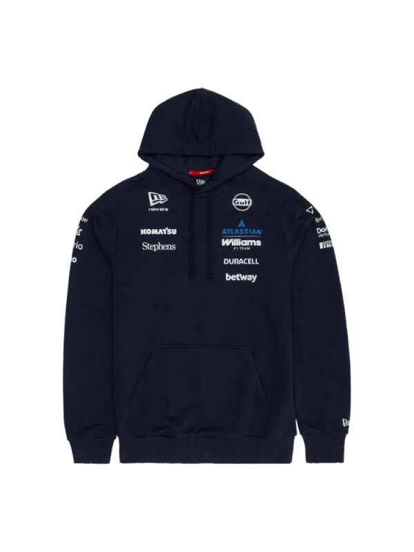 Mikina s kapucňou Williams F1 Team s logami sponzorov - tímová edícia