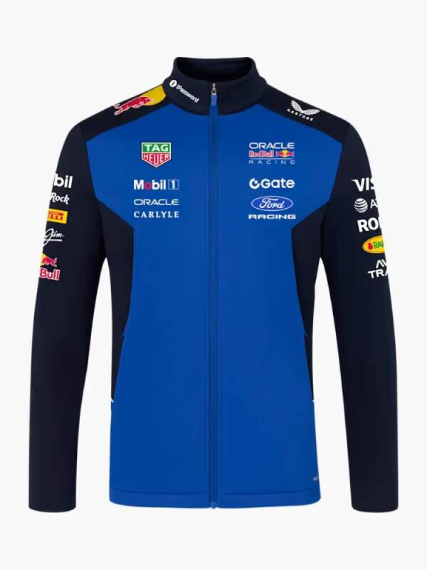 Softshellová bunda Oracle Red Bull Racing s logami sponzorov - tímová edícia