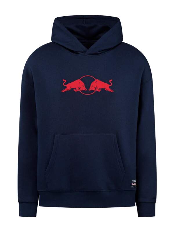 Mikina s kapucňou Oracle Red Bull Racing edícia SPARK tmavomodrá s logom