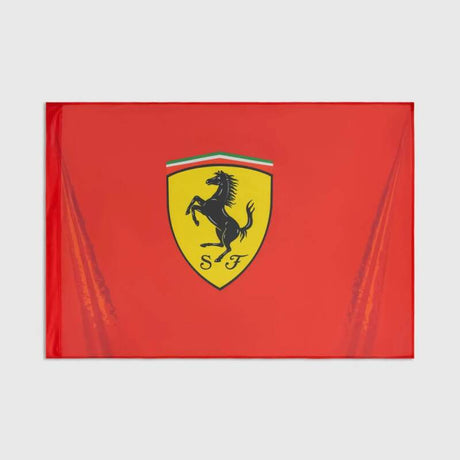 Vlajka Scuderia Ferrari F1 s logom červená