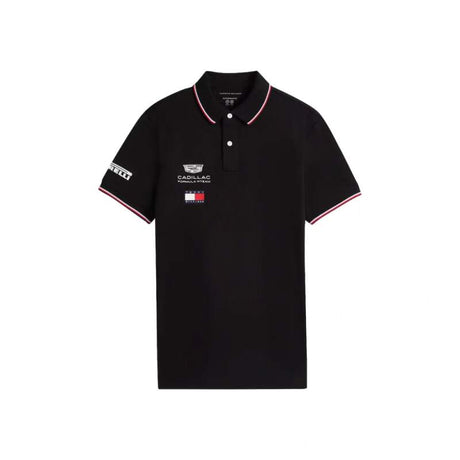 Čierna polokošeľa Cadillac F1 x Tommy Hilfiger - tímová edícia