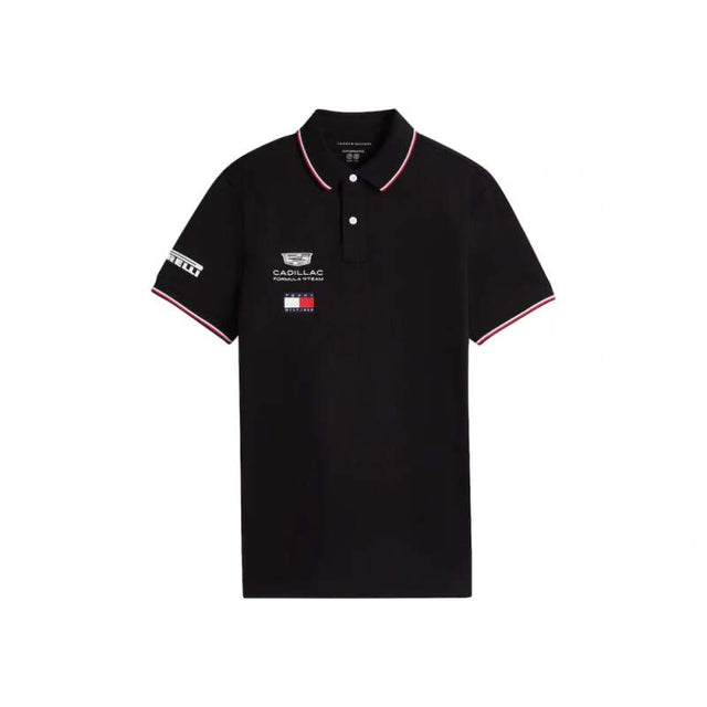 Čierna polokošeľa Cadillac F1 x Tommy Hilfiger - tímová edícia