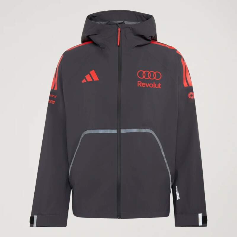 Ľahká bunda Audi Revolut F1 sivá s logami sponzorov x Adidas - tímová edícia