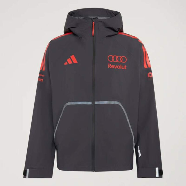Ľahká bunda Audi Revolut F1 sivá s logami sponzorov x Adidas - tímová edícia
