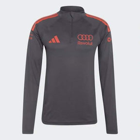 Športová mikina Audi Revolut F1 sivá s logami sponzorov x Adidas - tímová edícia
