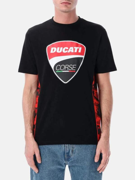Ducati Corse CAMU black fan T-shirt with logo