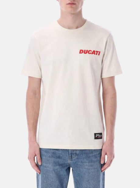 Men's Ducati Corse white T-shirt - 100th years DUCATI edition