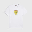 Fanúšikovské tričko Scuderia Ferrari F1 s logom biele