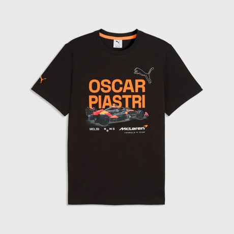 Tričko Oscar Piastri - McLaren F1 čierne - fanúšikovská edícia