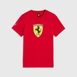 Detské tričko Scuderia Ferrari s veľkým štítom – červené