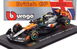 Model McLaren F1 MCL39 BBurago #4 Lando Norris Silverstone 2025 1:43 Signature
