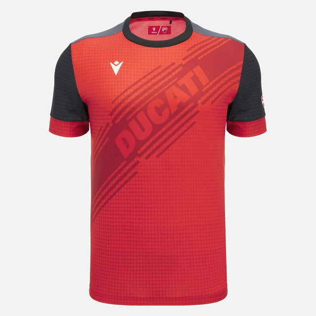 Ducati x Macron Sports T-Shirt with Logo – Red