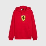 Mikina s kapucňou Scuderia Ferrari F1 x Puma s veľkým štítom – červená