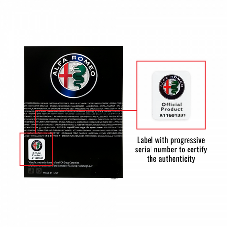 Alfa Romeo samolepky 3D Quadrifoglio pravá ľavá 95 x 85 mm