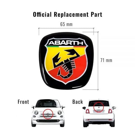 Logo ABARTH 3D vonkajšie