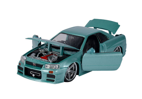 Fast & Furious Nissan Skyline GT-R34 Brian's 2002 grey model