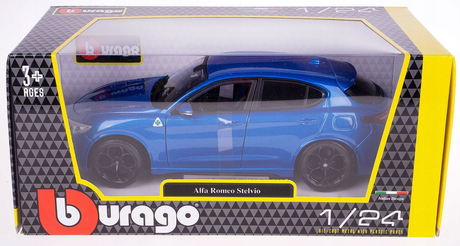 Alfa Romeo Stelvio Q4 Quadrifoglio 1:24 model blue