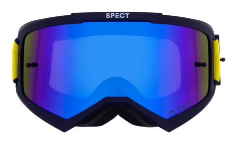 Red Bull Spect EVAN motocross goggles navy with blue lens