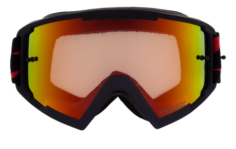 Red Bull Spect WHIP motocross goggles black with red-yellow lens