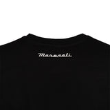Maserati men's T-shirt with large trident logo black