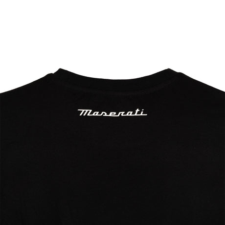 Maserati men's T-shirt with large trident logo black