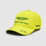 Tímová šiltovka Aston Martin F1 Team Fernando Alonso – limetková
