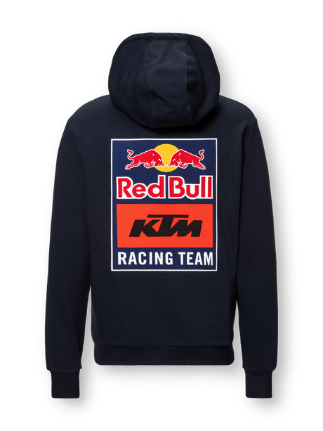 KTM Red Bull Racing voľnočasová mikina s kapucňou tmavomodrá