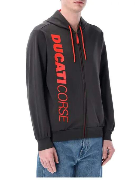 Ducati Corse fan sweatshirt dark grey with logo