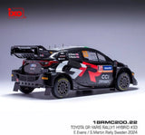 IXO Toyota GR Yaris Rally1 Hybrid #33 Model 1:18 – Rally Sweden 2024, Evans/Martin