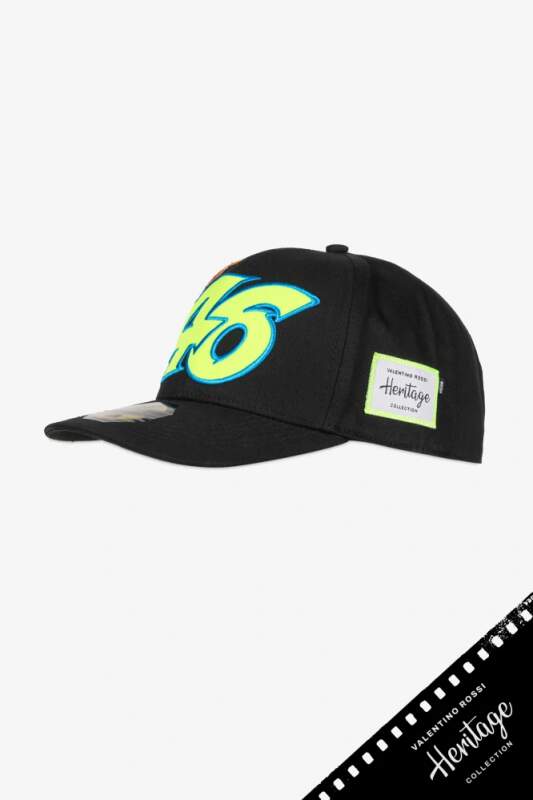 Šiltovka VR46 Valentino Rossi - Heritage čierna