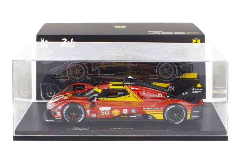 Model BBurago Ferrari 499P NR. 50 Winner Le Mans 2024 1:18 - Deluxe edícia