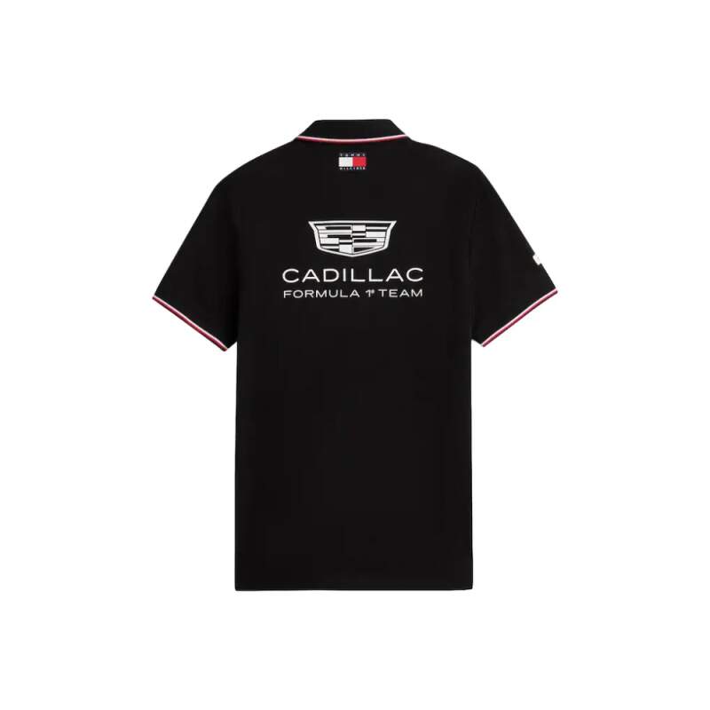 Čierna polokošeľa Cadillac F1 x Tommy Hilfiger - tímová edícia