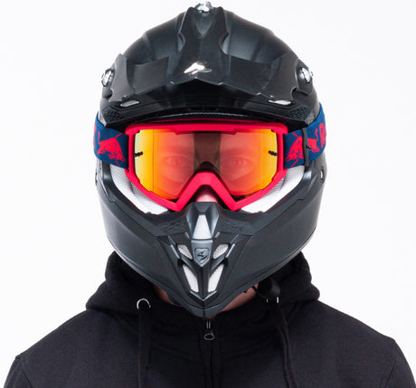 Red Bull Spect WHIP motocross goggles red with orange lens