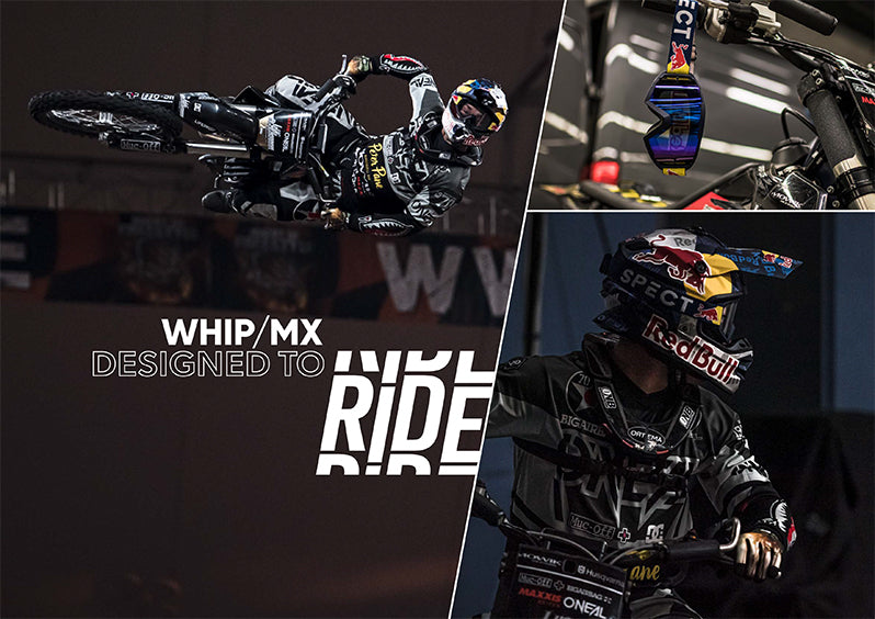 Red Bull Spect motokrosové okuliare WHIP čierne s čírym sklom