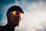 Red Bull Spect slnečné okuliare DUNDEE biele s červeno-žltým sklom