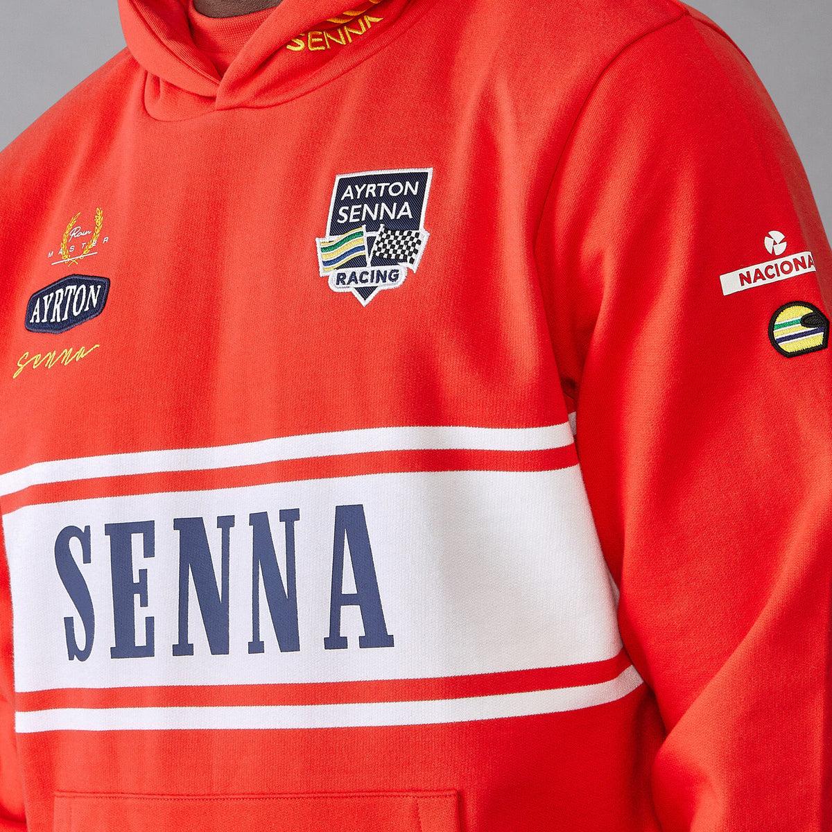 Ayrton Senna Legend hoodie, red
