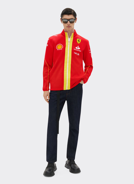 Tímová softshellová bunda Scuderia Ferrari F1 červená