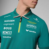 Tímová polokošeľa Aston Martin F1 Team s logami sponzorov