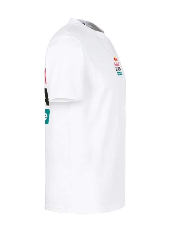 Fanúšikovské tričko Red Bull Bora Hansgrohe biele s logom