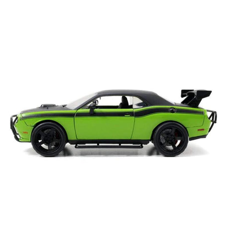 Model Rýchlo a zbesilo Dodge Challenger SRT8 off road 1:24 zeleno-čierny