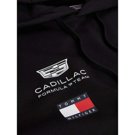 Čierna mikina s kapucňou Cadillac F1 x Tommy Hilfiger - tímová edícia