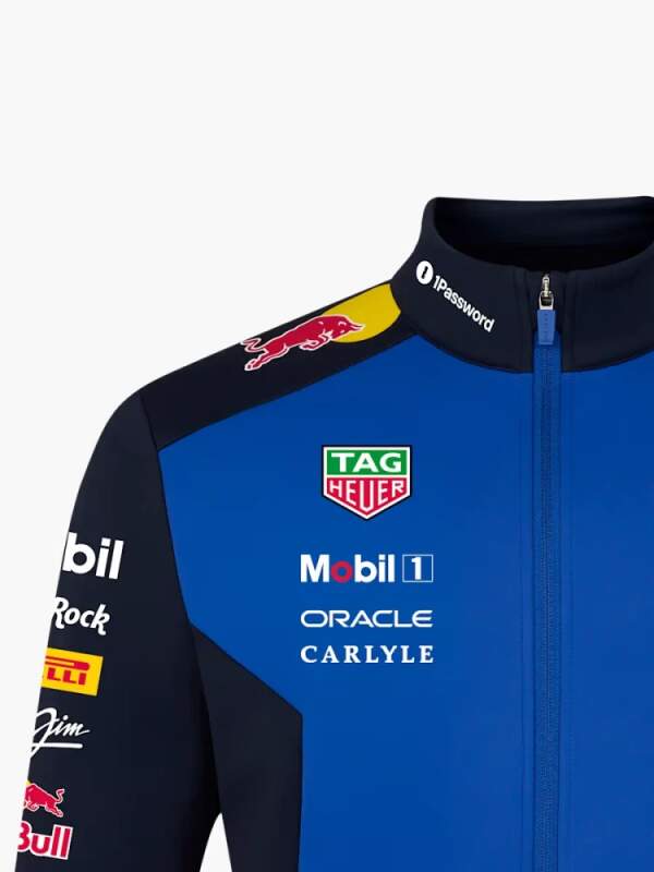 Softshellová bunda Oracle Red Bull Racing s logami sponzorov - tímová edícia