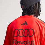 Tričko Audi Revolut F1 červené s logami sponzorov x Adidas - tímová edícia