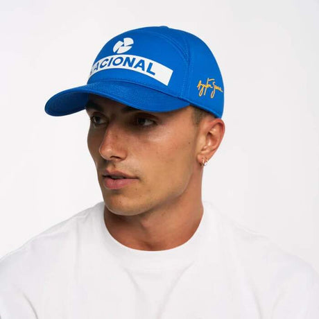 Ayrton Senna šiltovka Nacional modrá