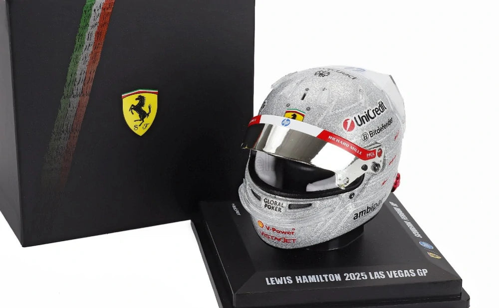 Model prilby LookSmart Lewis Hamilton 1:5 – Las Vegas GP 2025