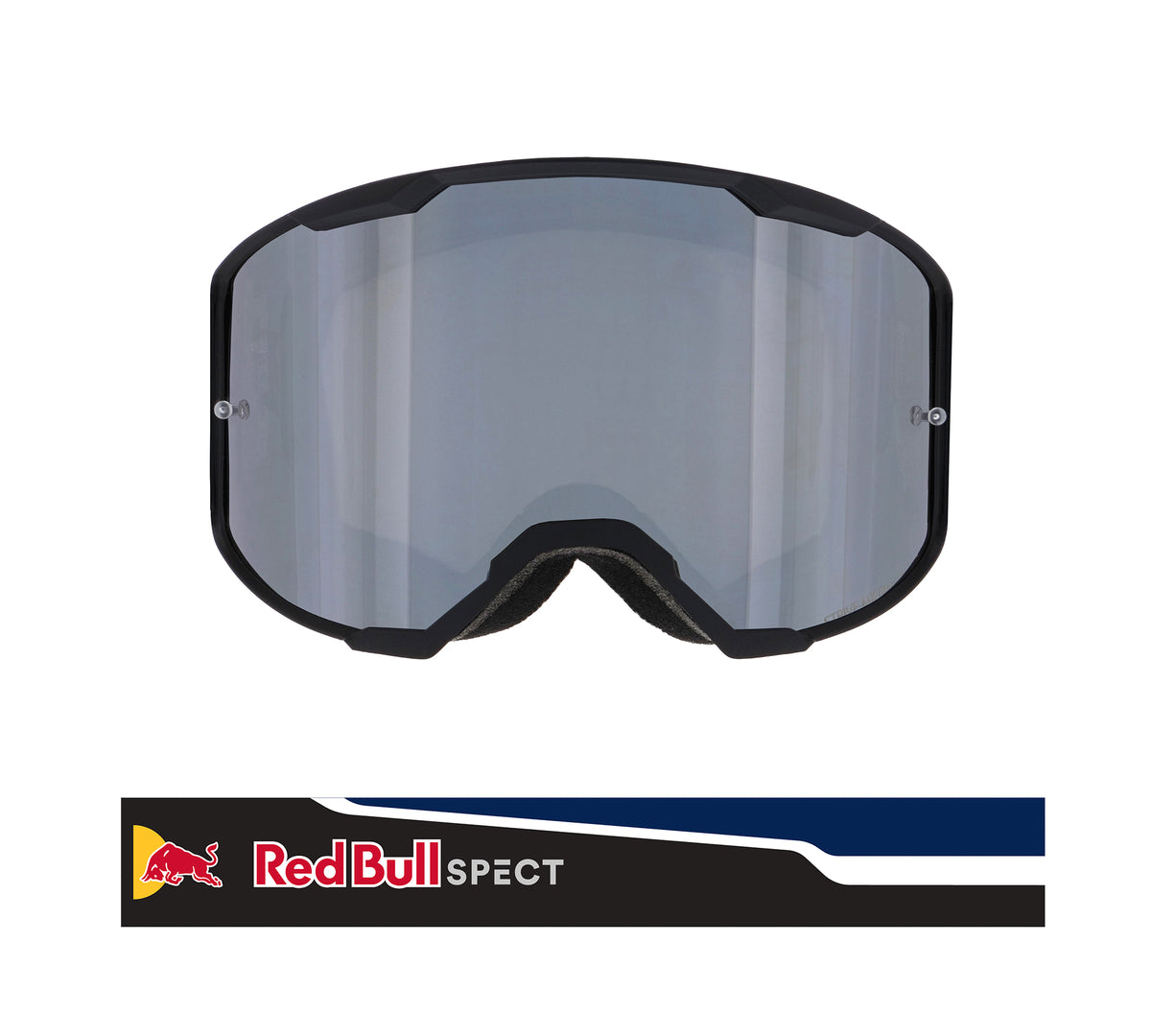 Red Bull Spect STRIVE motocross goggles black with silver lens