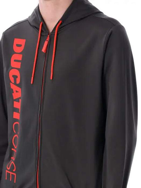 Ducati Corse fan sweatshirt dark grey with logo