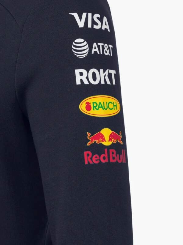 Tímová mikina s kapucňou Oracle Red Bull Racing s logami sponzorov